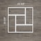 Ekena Millwork Large Sheffield Decorative Fretwork Wall Panels in Architectural PVC, 23 3/8"W x 23 3/8"H x 3/8"T WALP24X24SHF - alternate 4